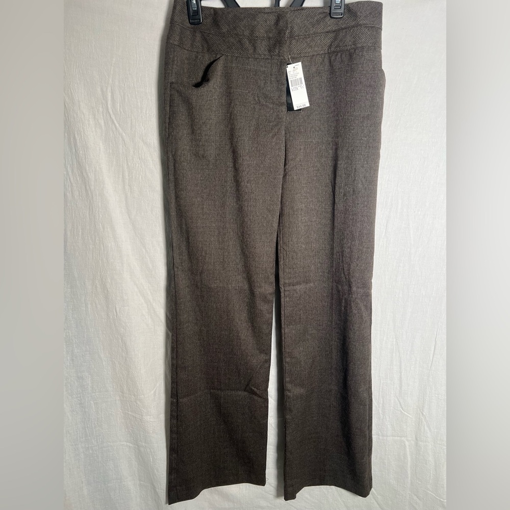 Brown IZ Byer Wide-Leg  Brown Trousers  - 11